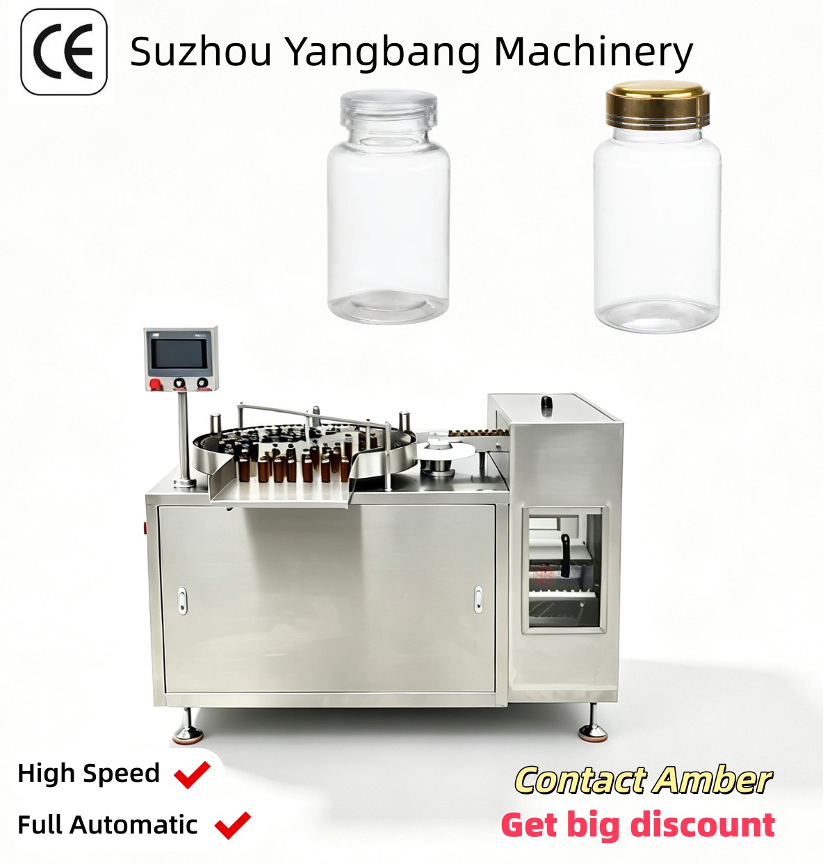آلة غسل الزجاجات ذات الأسطوانة الدوارة عالية الكفاءة YB-ZX100 المزودة بالتنظيف بالموجات فوق الصوتية لخط إنتاج إعادة تدوير القوارير الزجاجية