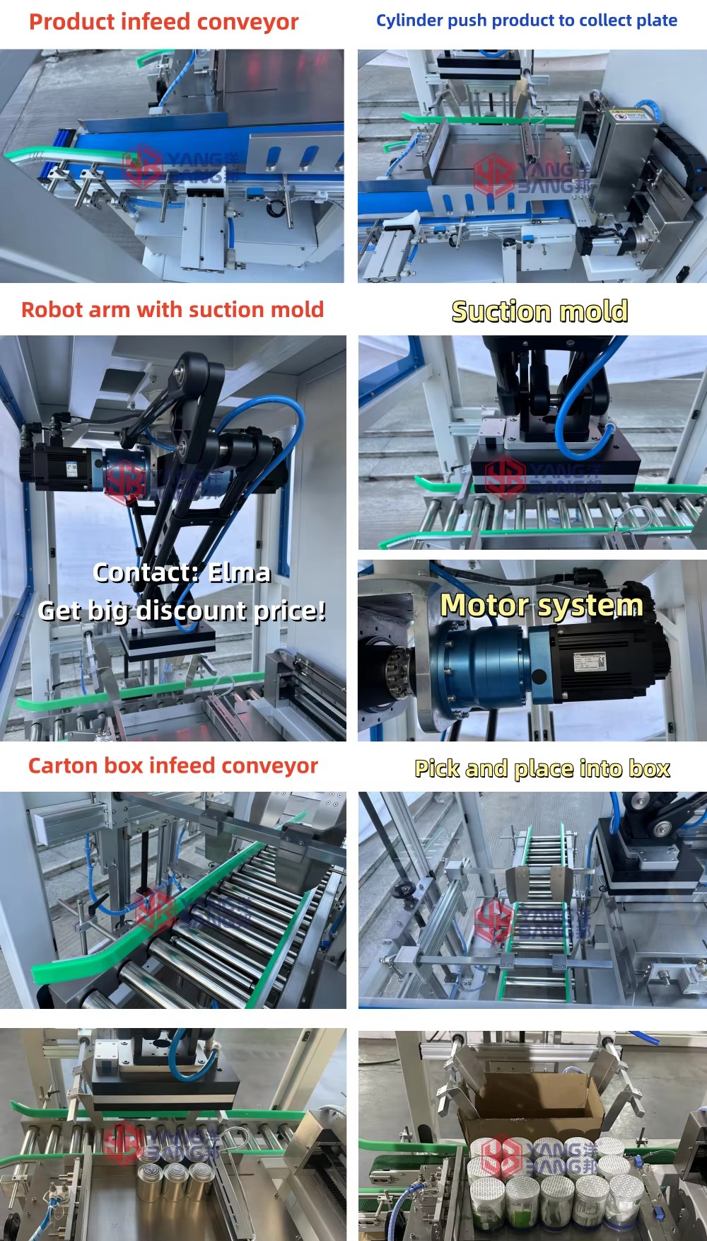 c350d739-85bb-499a-b924-38f500948ce0 Machine automatique de mise en caisse de bouteilles de boissons, de bière et de vin avec bras robotisé de prise et de dépose