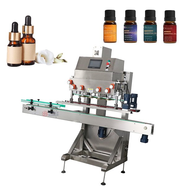 Ligne de production d’assemblage de bouchons pour bouteilles en plastique d’eau et d’huile avec machine automatique de scellage et de bouchage YB-CG120