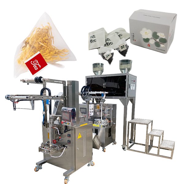 Machine verticale de fabrication de sachets de thé YB-160SC, machine de remplissage de café en sachets triangulaires, petite machine d’emballage de sachets de thé