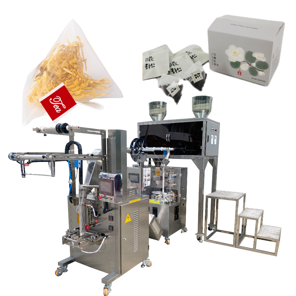 Machine verticale de fabrication de sachets de thé YB-160SC, machine de remplissage de café en sachets triangulaires, petite machine d’emballage de sachets de thé