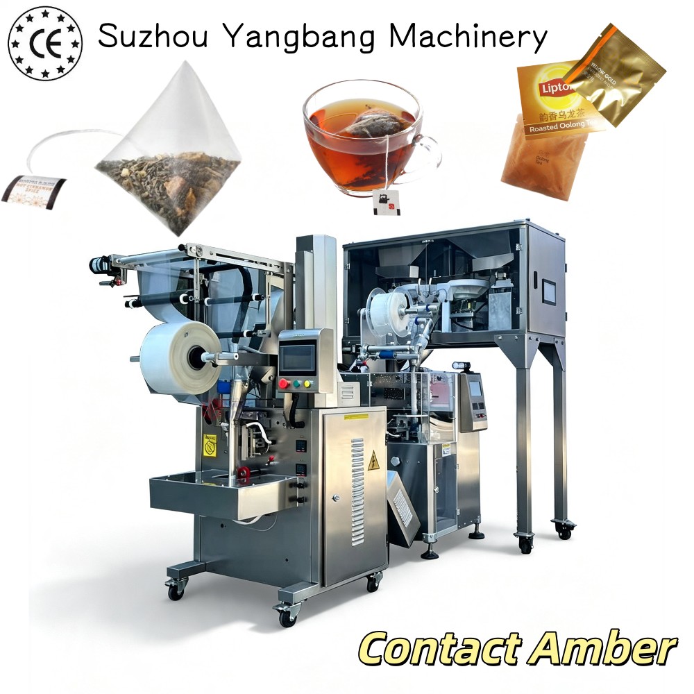 160SC 21 Machine de remplissage et d'emballage entièrement automatique, à haut rendement et économe en énergie pour sachets de thé pyramidaux en nylon YB-160SC, prix usine