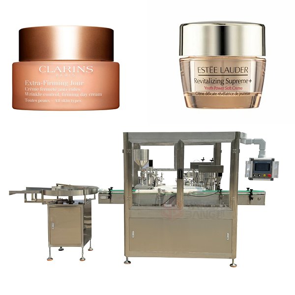 YB-J1B Machine automatique de remplissage de crème visage à une tête pour pots et bouteilles, remplisseuse à piston précise pour lotion cosmétique