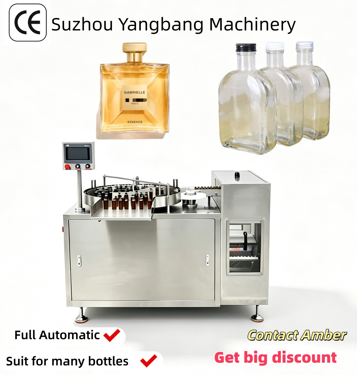 ZX100 33_ YB-ZX100 Laveuse automatique rotative à tambour pour bouteilles, destinée au nettoyage de bocaux et flacons en verre et de bouteilles de produits de première nécessité
