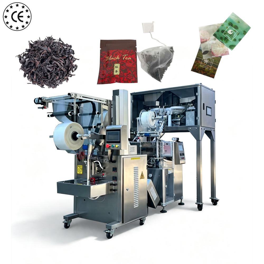 Máquina automática de envasado de bolsas de té triangulares piramidales de nailon no tejido YB-160SC para la fabricación de bolsas interiores y exteriores