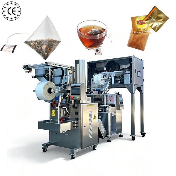 Máquina de llenado y envasado de bolsitas de té piramidales de nailon YB-160SC, totalmente automática, de alta eficiencia y ahorro de energía, a precio de fábrica