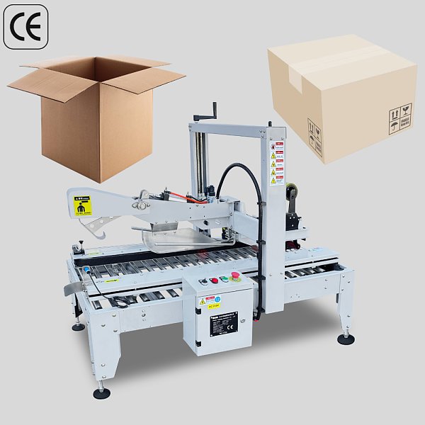 Máquina automática de sellado de cajas para equipos de encintado y embalaje de cajas de cartón corrugado para productos alimentarios, cosméticos y de cuidado personal