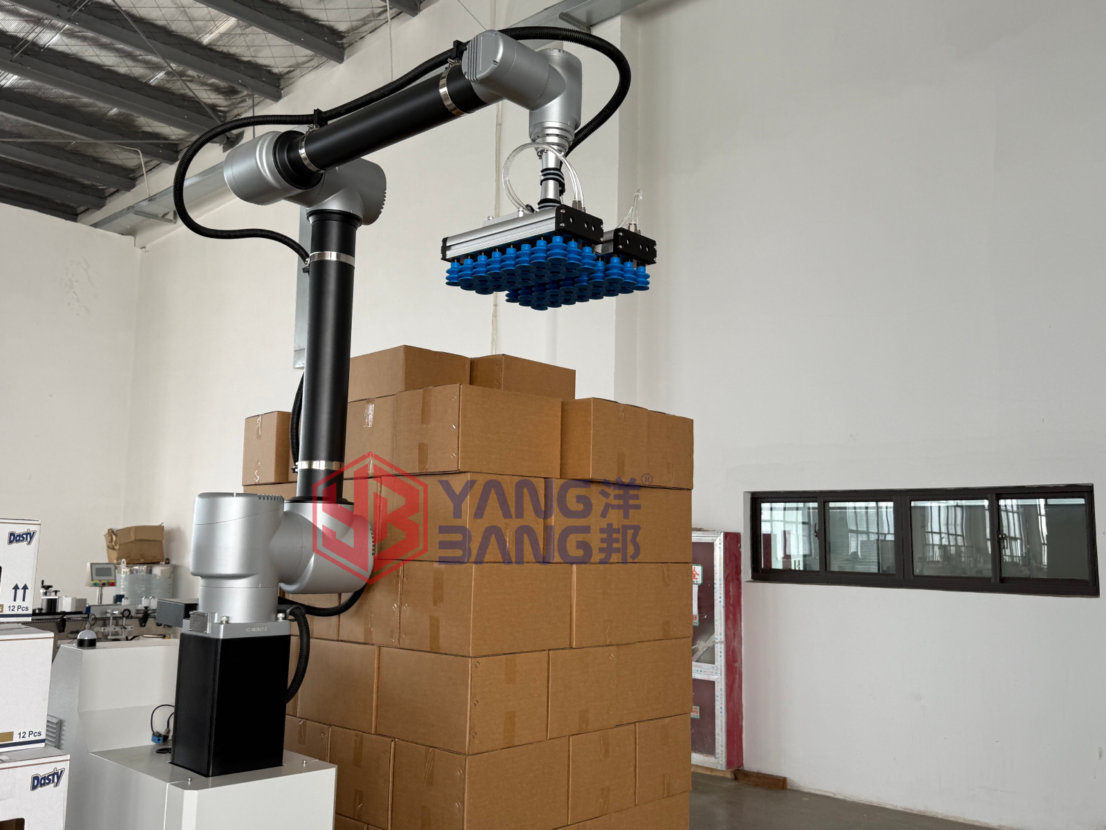 Paletizador automático YB-MD35L, maquinaria de paletización de cajas de cartón de servicio pesado, directo de fábrica, operación flexible