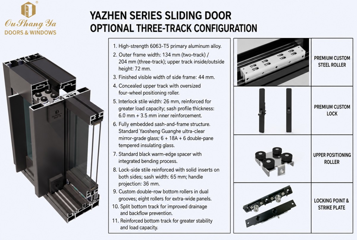 Yazhen series sliding door