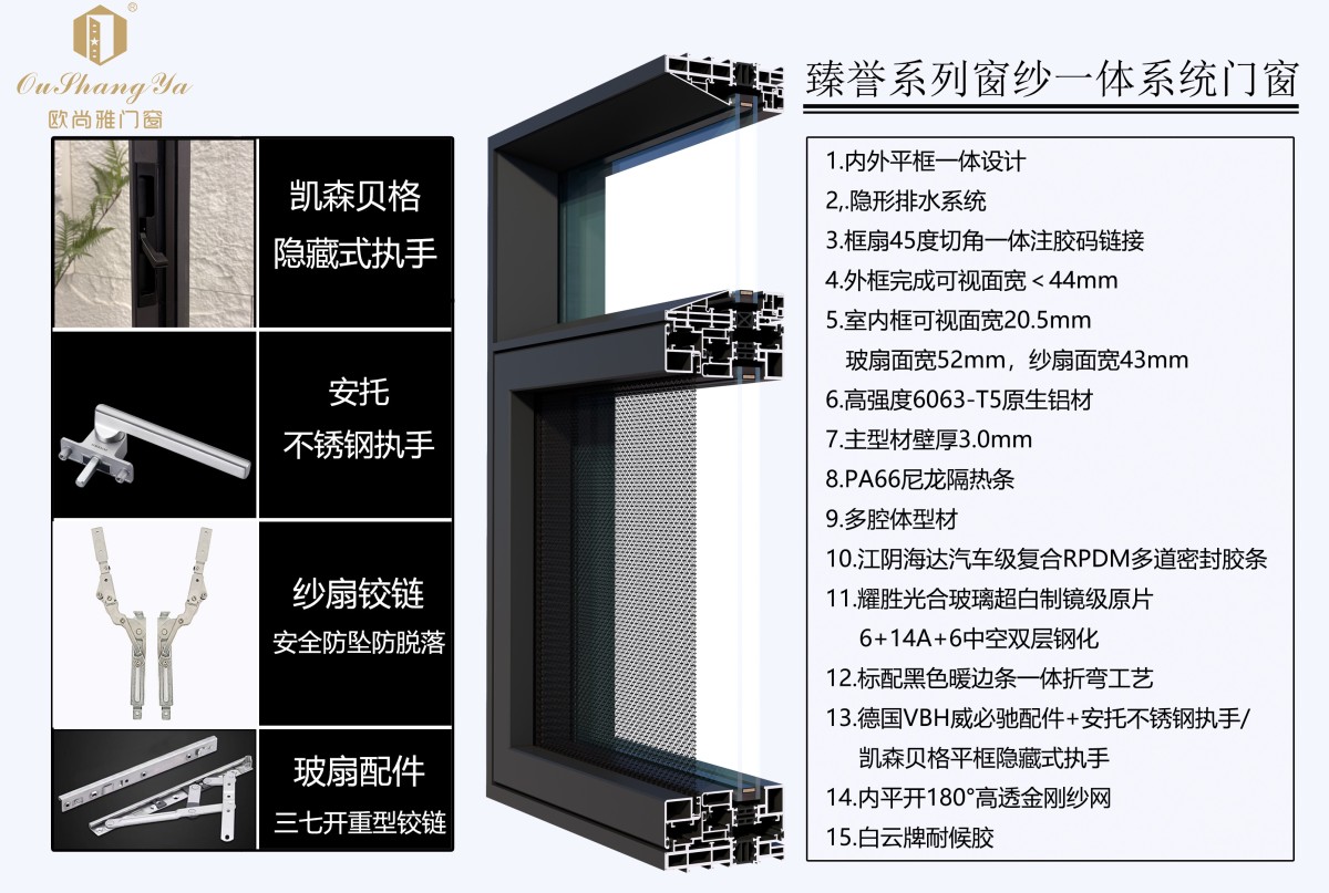 126-3.0厚-1101 Zhenyu series windows