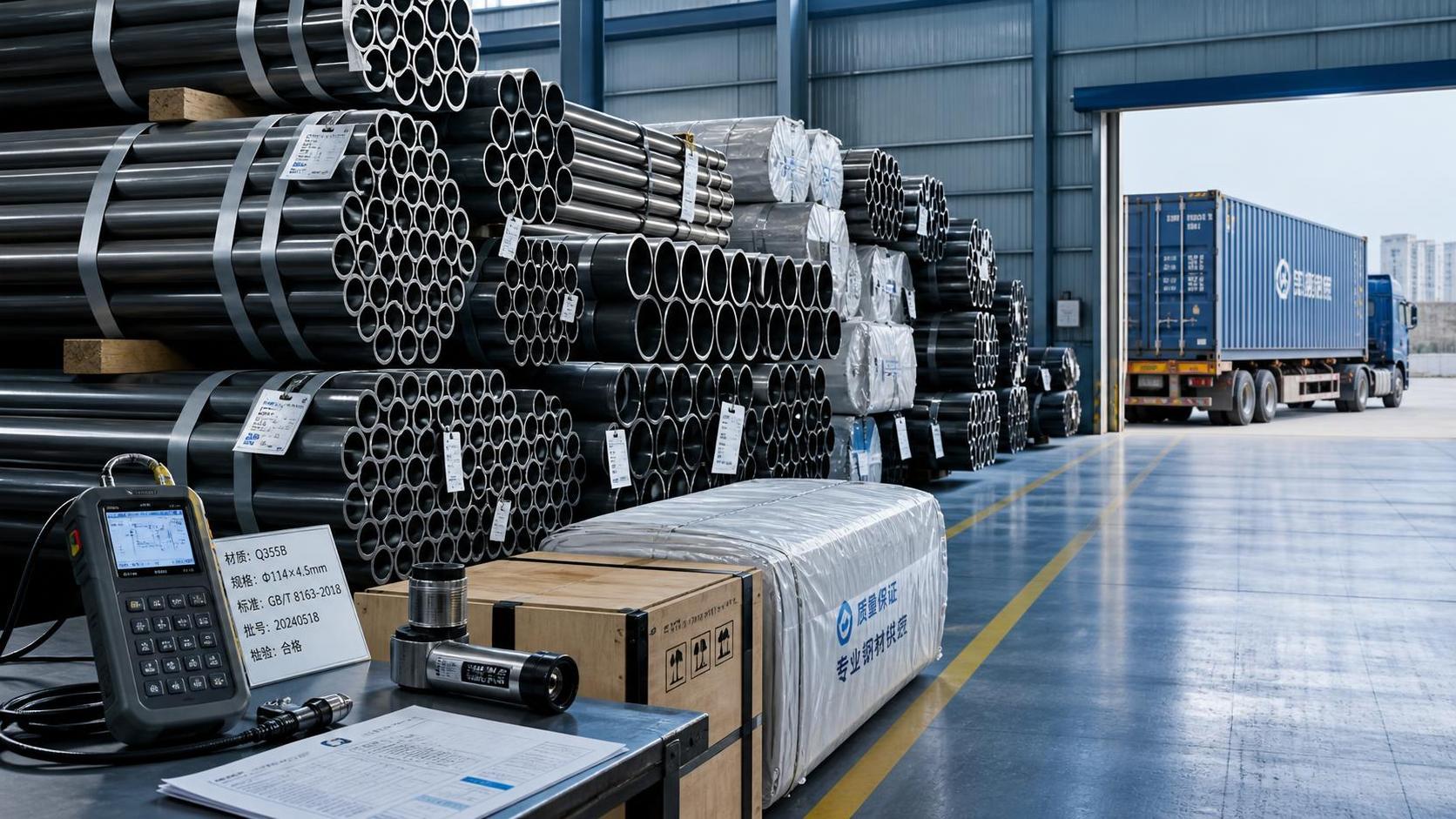 How does a steel pipe supplier affect project delivery risk?