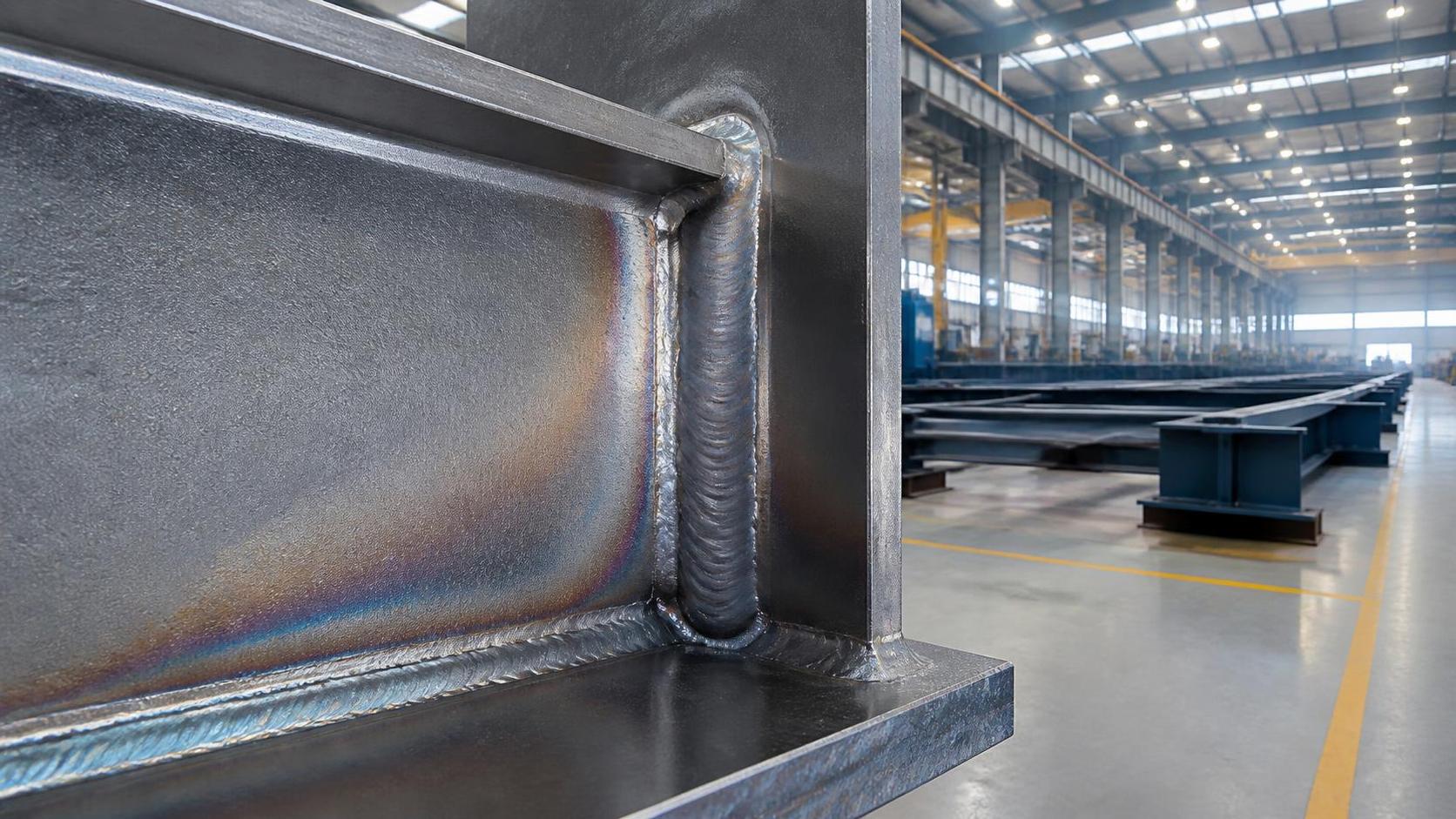 What makes high strength steel plate suitable for welded structures?