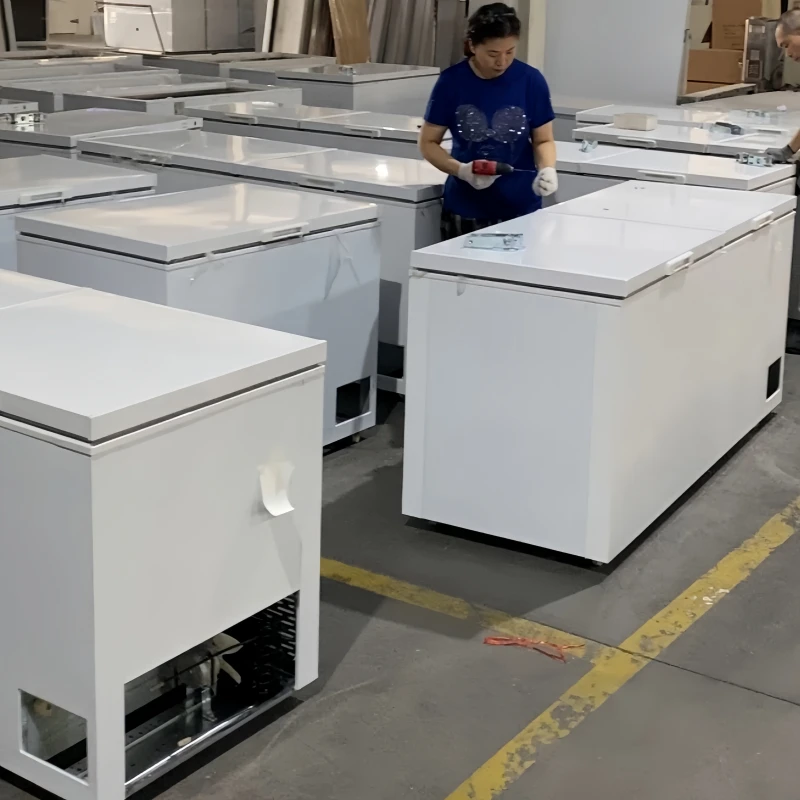 High Capacity Industrial Chest Deep Freezer | Commercial Low Temp Storage Freezer for Ice Cream Factory