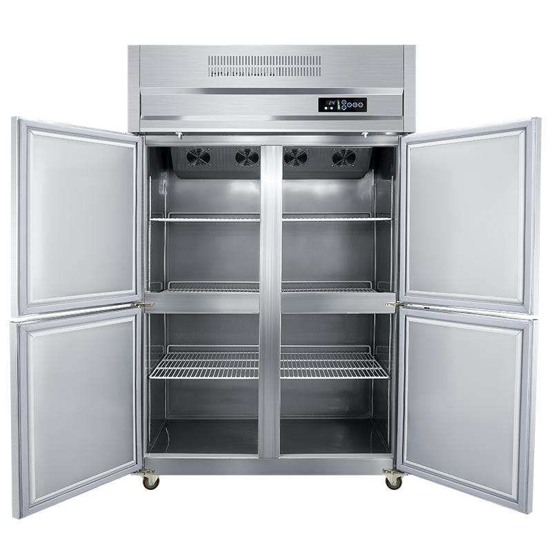 Commercial Upright Refrigerator 1/2/4/6 Door Stainless Steel Reach In Chiller Freezer Dual Temp Catering Kitchen Fridge