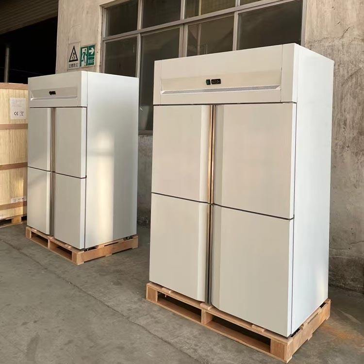 Commercial Upright Refrigerator 1/2/4/6 Door Stainless Steel Reach In Chiller Freezer Dual Temp Catering Kitchen Fridge