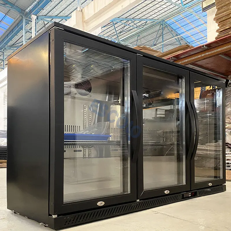 Small Beer & Beverage Display Cooler with Digital Temperature Display, Back Bar Chiller Cocktail Station Refrigerator