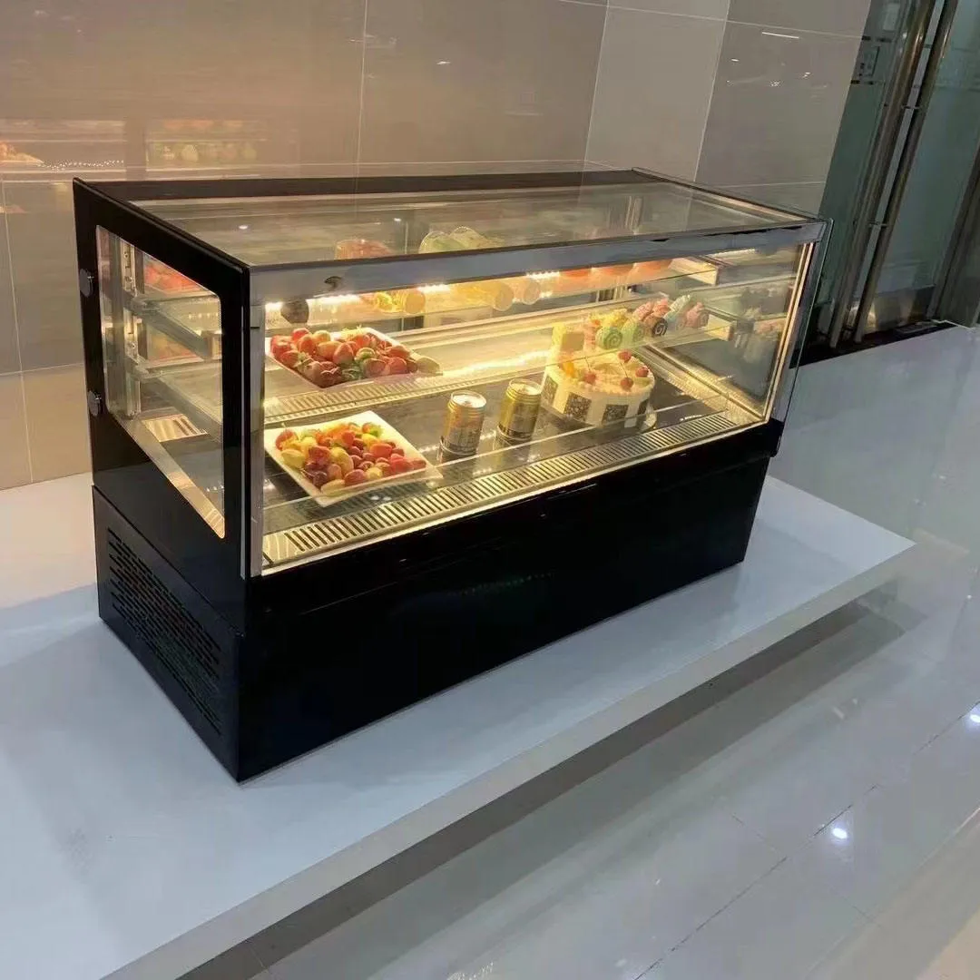 Mini Countertop Curved Cake Showcase Small Desktop Dessert Display Refrigerator