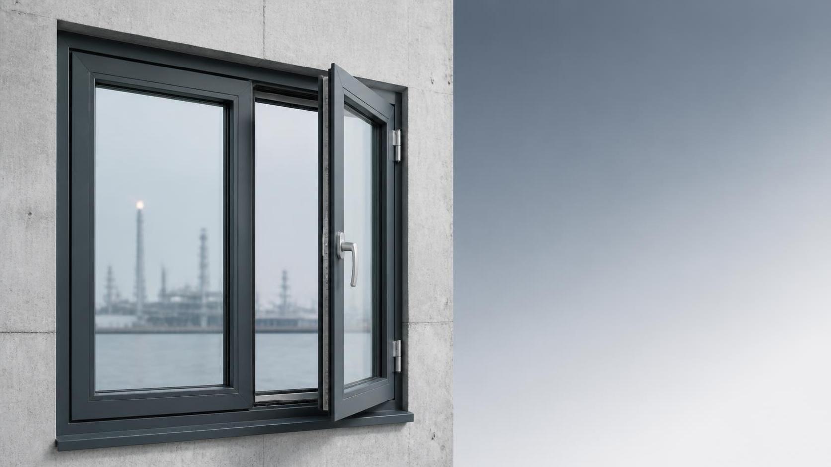 Coastal‑Use GFRPU Fiberglass Casement Window, Corrosion‑Resistant Outward Swing Window for Humid Sea‑Side Residential Houses
