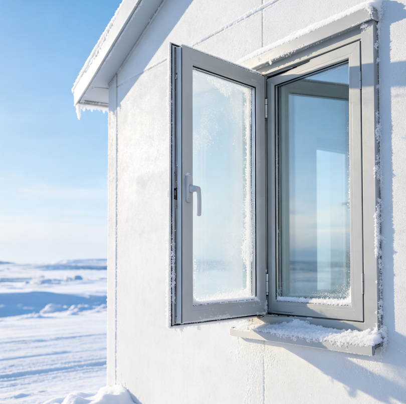 Low‑U‑Factor GFRPU Composite Casement Window, Outward‑Swing Energy‑Saving Window