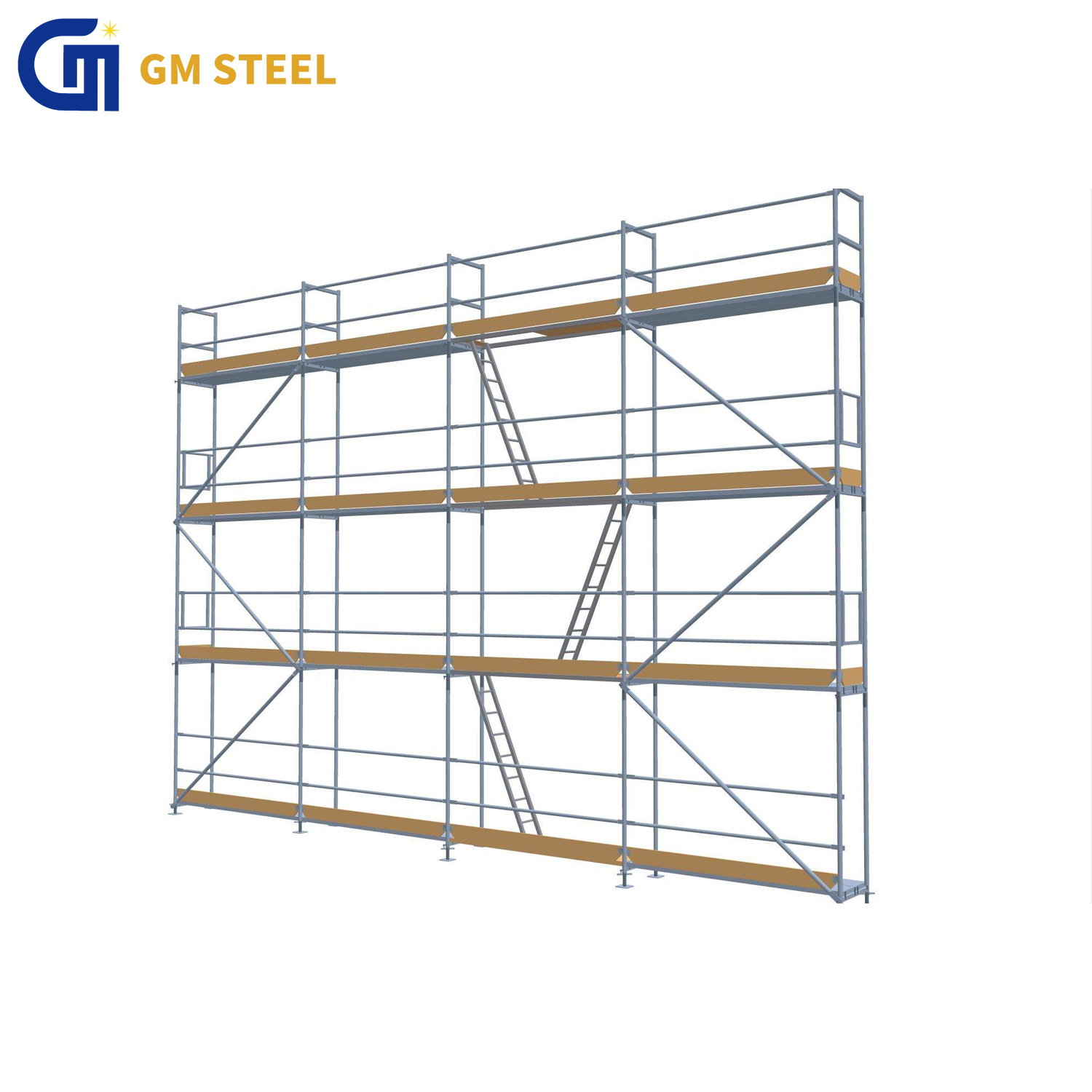 Construction European Standard Q235/Q345 Metal Professional All Round German Style Frame Scaffolding