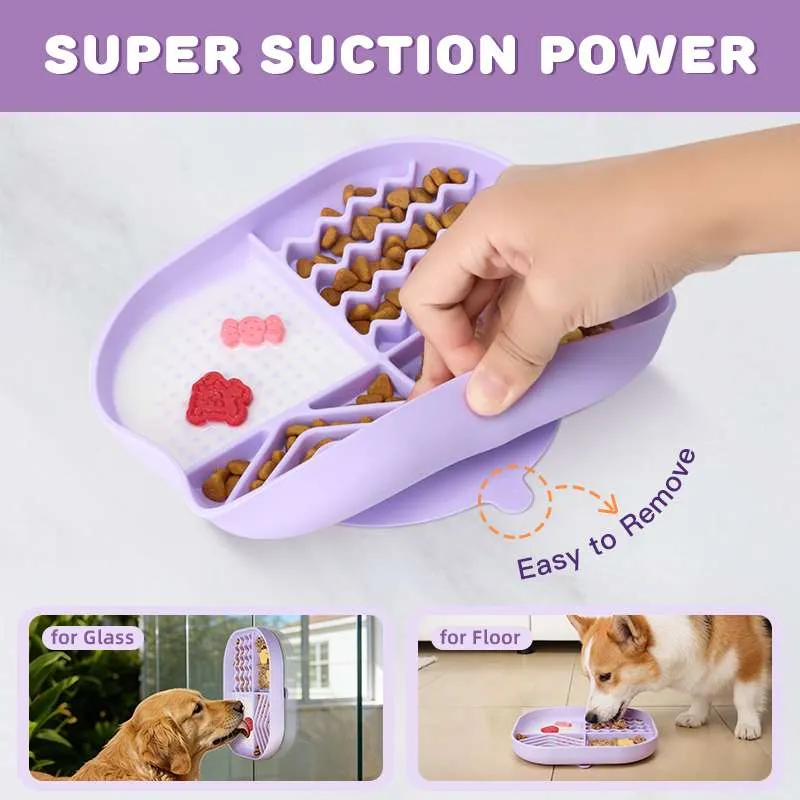 Rectangle Slow Feeder with Suction Rectangle Slow Feeder with Suction
