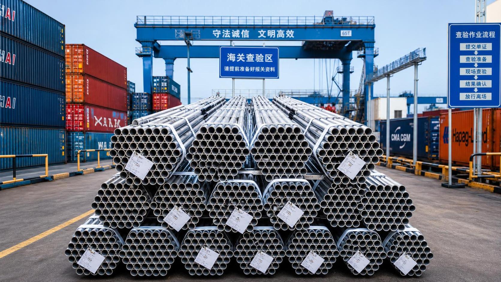 What Affects Export Customs Clearance Time for Steel Pipe Shipments?