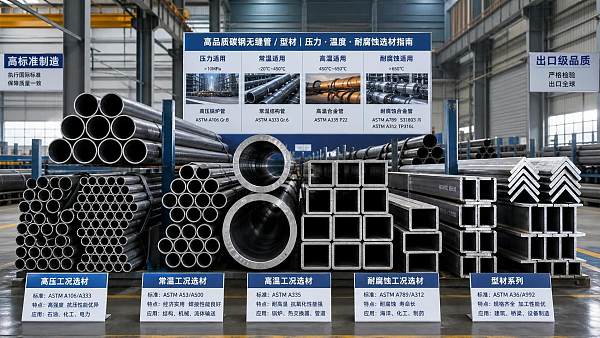 Carbon Steel Pipe Grades Explained for Pressure, Temperature, and Corrosion