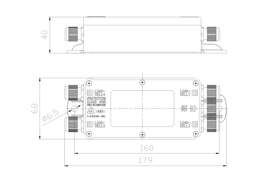 imgi_15_A5P-IP68 Caja de conexiones de plástico A5P-IP68