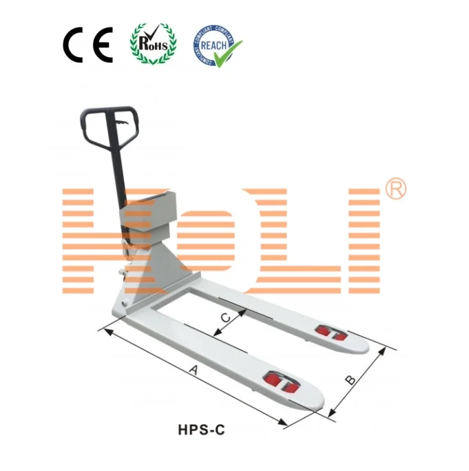La báscula para transpaleta HPS- C/ HPS- CSS es una solución de pesaje versátil y eficiente, diseñada para su uso en diversos entornos industriales, con un soporte abierto para instalar cualquier indicador compatible