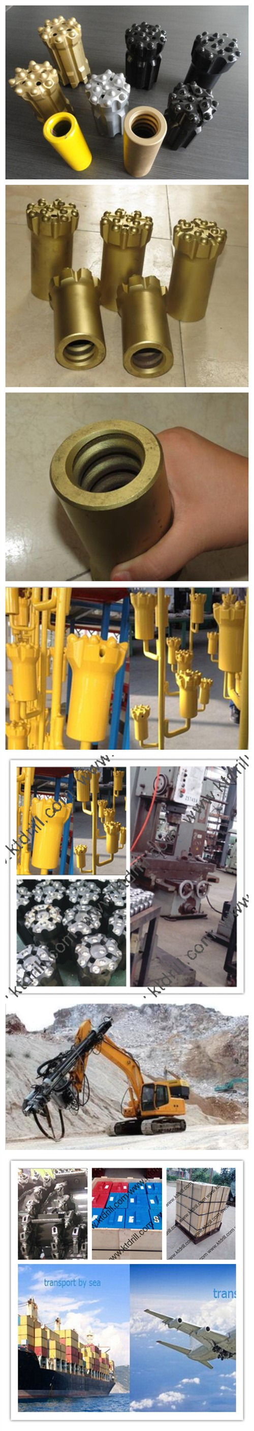 凿岩工具硬质合金钻头 R25 R32 R38 T38 T45 T51 Gt60 螺纹球齿钻头