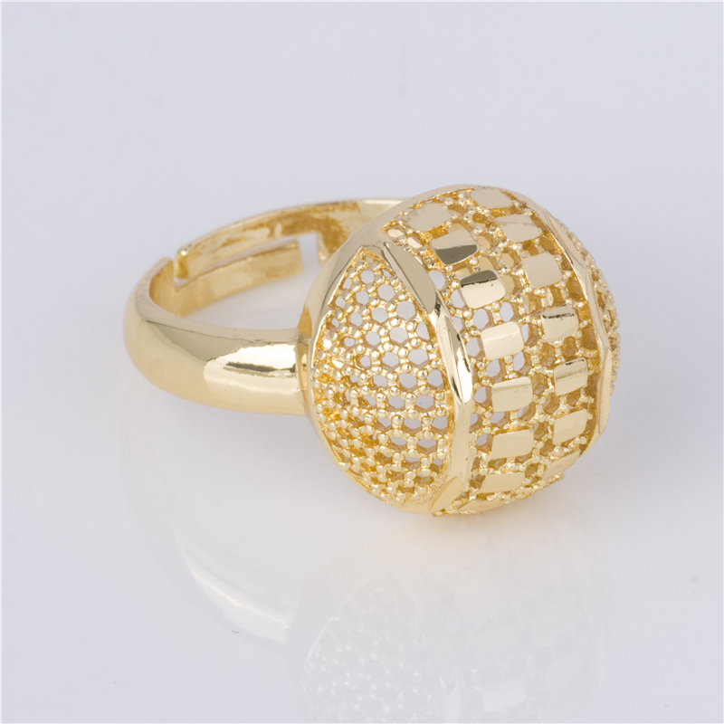 Gold Color Daisy Dome Ring - Flower Cutout Petal Adjustable Cocktail Ring Gold Color Daisy Dome Ring - Flower Cutout Petal Adjustable Cocktail Ring
