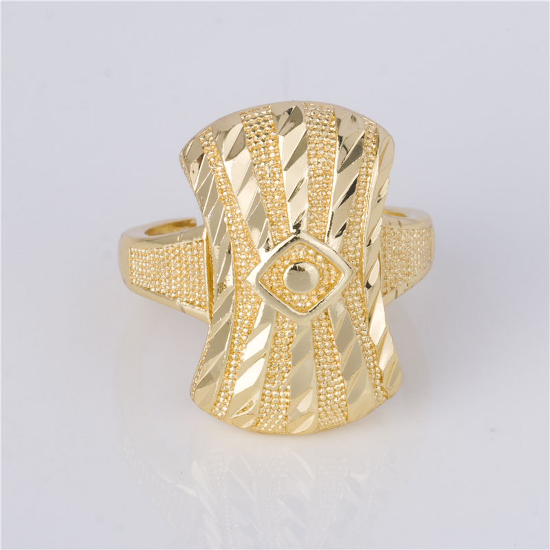 Gold Color Wave Dome Ring - Large Mesh Statement Adjustable Ring Gold Color Wave Dome Ring - Large Mesh Statement Adjustable Ring