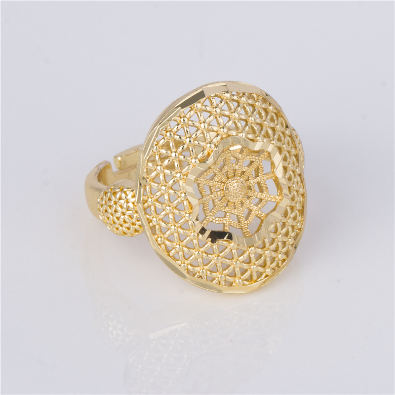 Gold Color Symbol Dome Ring - Ethnic Oval Signet Adjustable Ring Gold Color Symbol Dome Ring - Ethnic Oval Signet Adjustable Ring