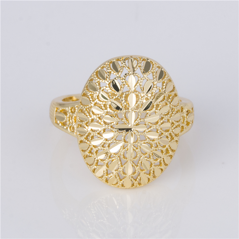 Gold Color Scalloped Ring - Lace Oval Filigree Dome Adjustable Ring Gold Color Scalloped Ring - Lace Oval Filigree Dome Adjustable Ring