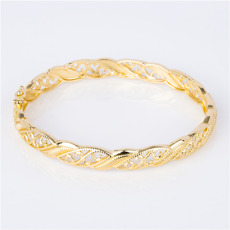 Gold-Plated Stackable Cuffs for Layered Arm Party Looks