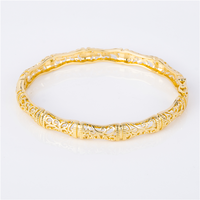 Gold-Plated Stackable Cuffs for Layered Arm Party Looks