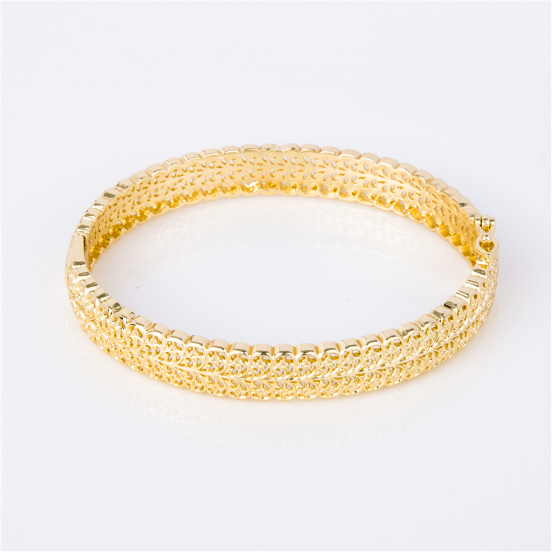 Gold-Plated Stackable Cuffs for Layered Arm Party Looks