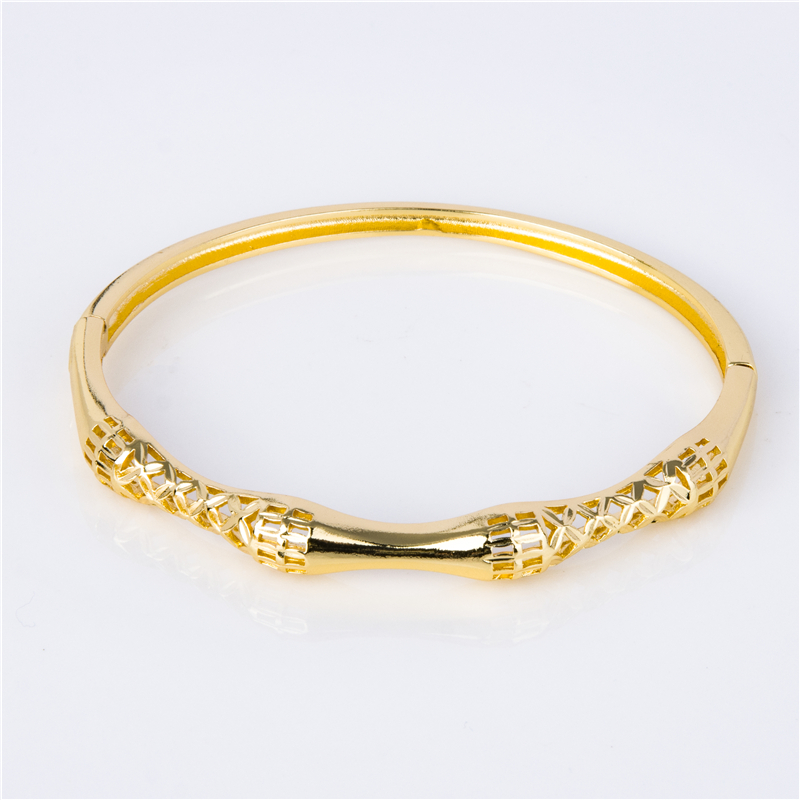 Gold-Plated Stacking Bracelets for Bold Layered Styling