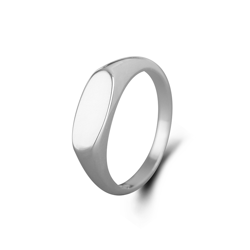 925 Sterling Silver Slim Signet Ring - Low-Dome Minimalist Band, Everyday Layering Jewelry for Women 925 Sterling Silver Slim Signet Ring - Low-Dome Minimalist Band, Everyday Layering Jewelry for Women