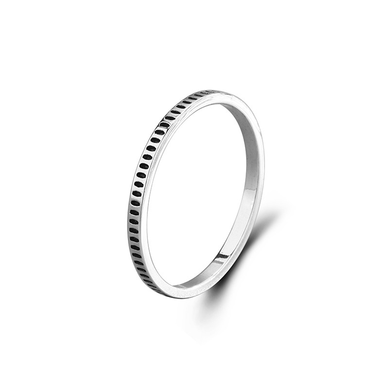 925 Sterling Silver Beaded Band Ring - Thin Milgrain Dotted Stacking Ring, Dainty Everyday Jewelry for Women 925 Sterling Silver Beaded Band Ring - Thin Milgrain Dotted Stacking Ring, Dainty Everyday Jewelry for Women