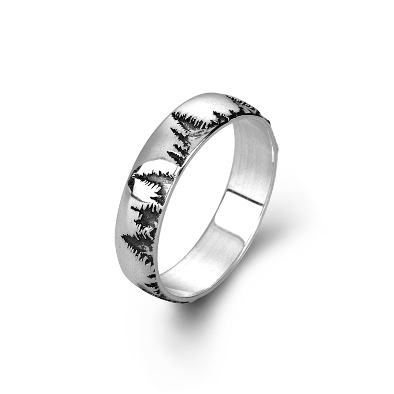 925 Sterling Silver Mountain Ring - 4mm Engraved Peak Band, Outdoor Nature Jewelry Gift for Her and Him 925 Sterling Silver Mountain Ring - 4mm Engraved Peak Band, Outdoor Nature Jewelry Gift for Her and Him
