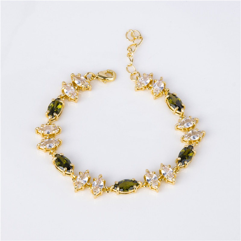 Gold-Plated Opal Tone Crystal Bracelet - Mixed Pastel Stones with Pearls, Dreamy Jewelry for Women
