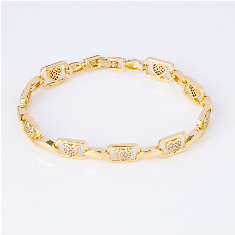 Gold-Plated Link Chain Bracelet - Polished Classic Chain, Minimalist Everyday Jewelry for Women