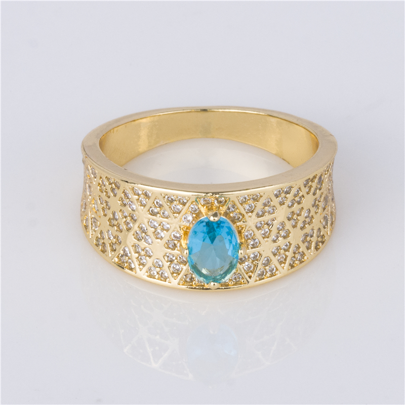 Gold-Plated Turquoise Ring - Blue Oval Stone on Filigree Band, Vintage Boho Jewelry for Women Gold-Plated Turquoise Ring - Blue Oval Stone on Filigree Band, Vintage Boho Jewelry for Women