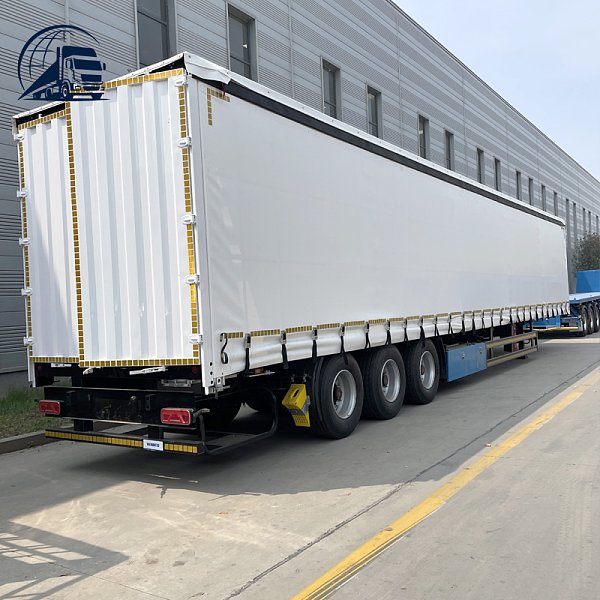3 Axle Side Curtain Semi Trailer