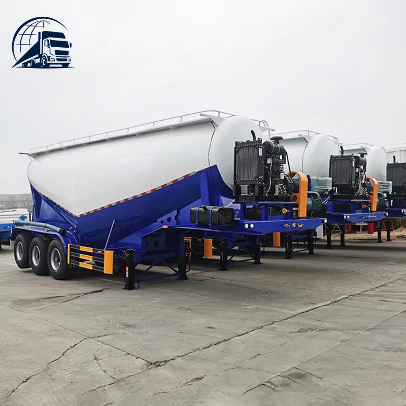 W Shape 60CBM Bulk Cement Tanker