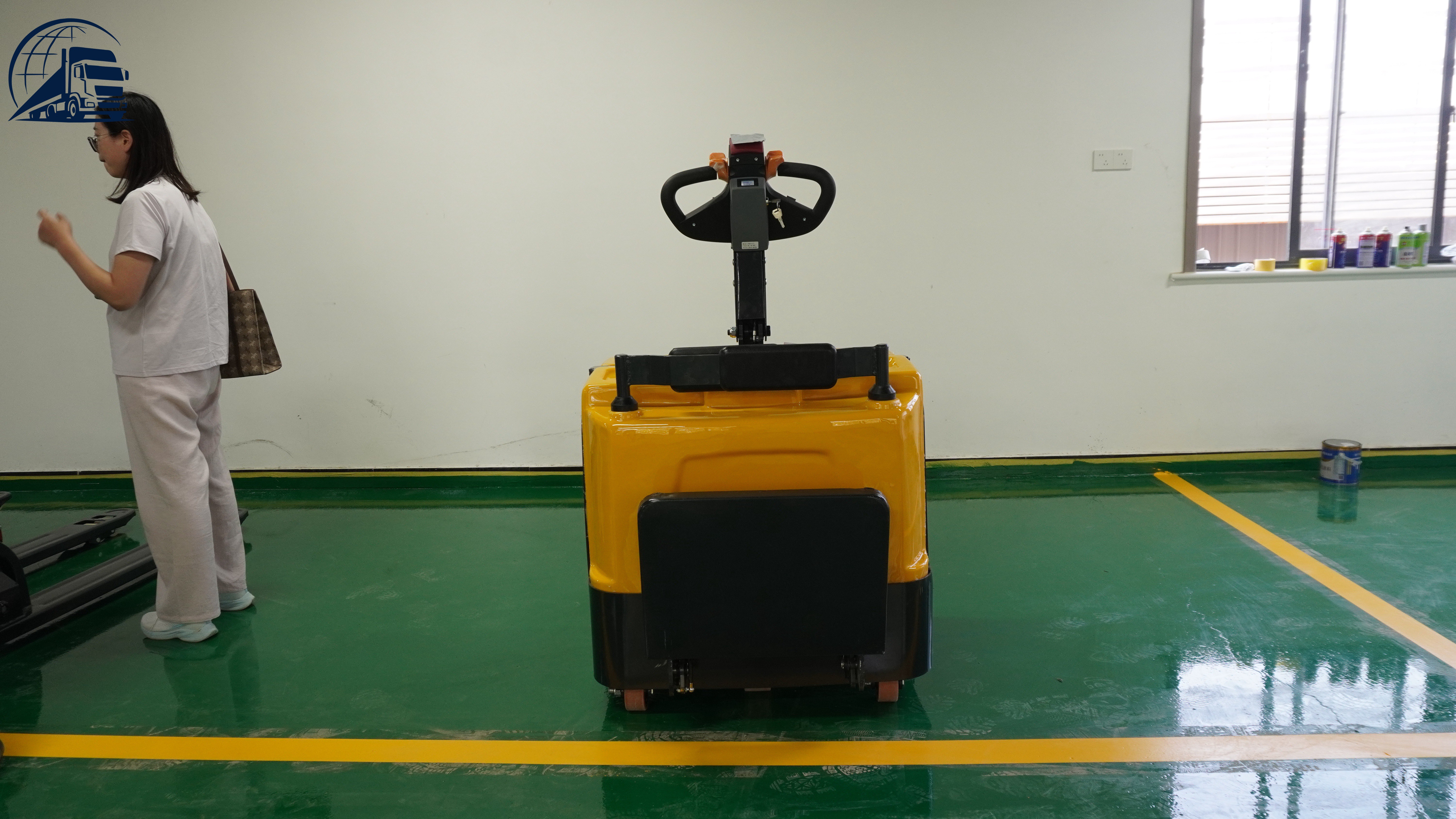 CDD1516 Apilador eléctrico de conducción de pie de 1.5 toneladas y 1.6 m, apilador de palés con conductor a bordo