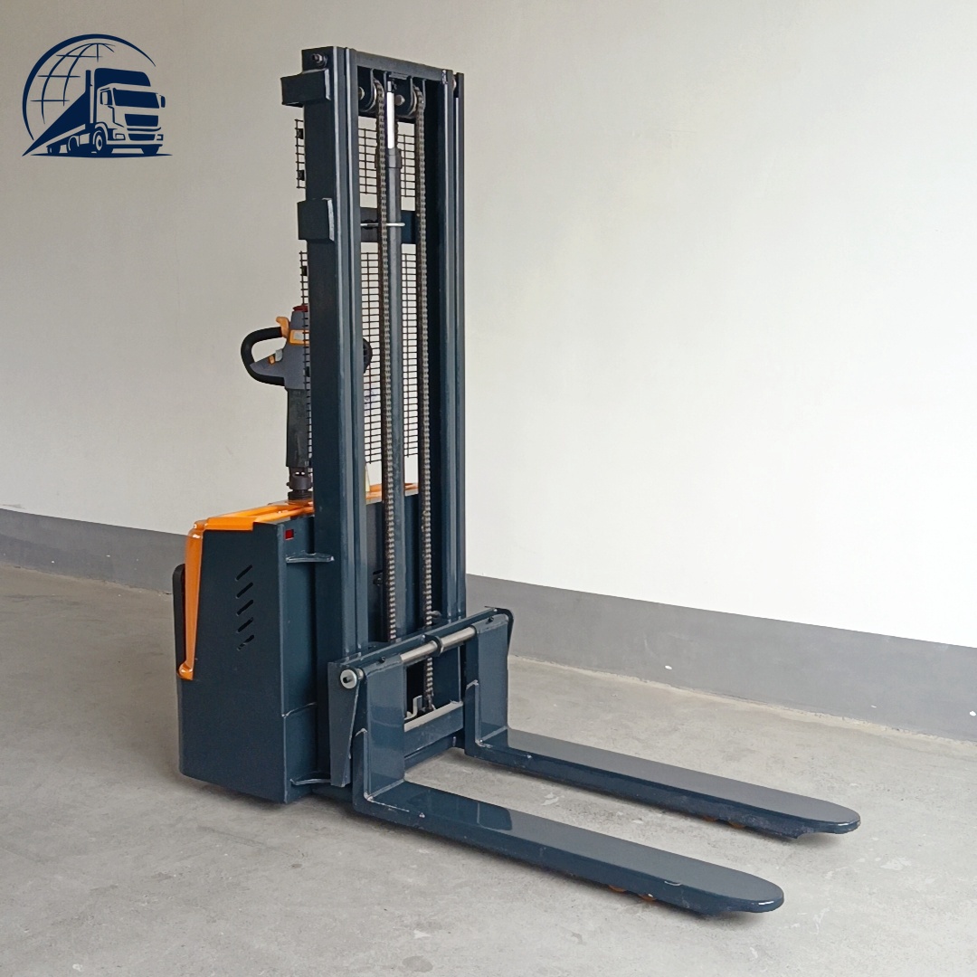 CDD1502 Apilador eléctrico con plataforma de 1.5 toneladas y 2m, apilador de palés con conductor a bordo