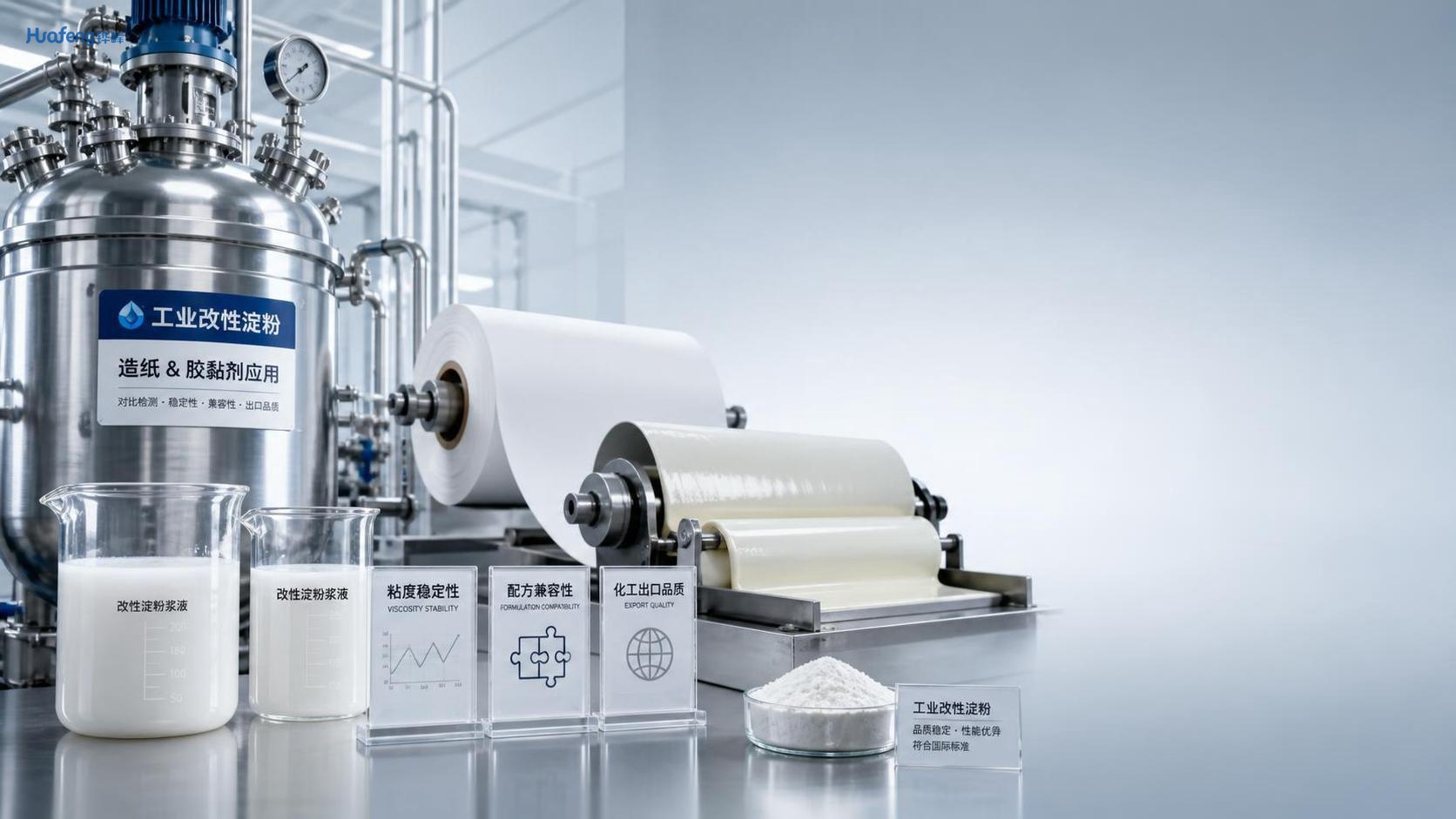 How to compare industrial modified starch for paper and adhesive use