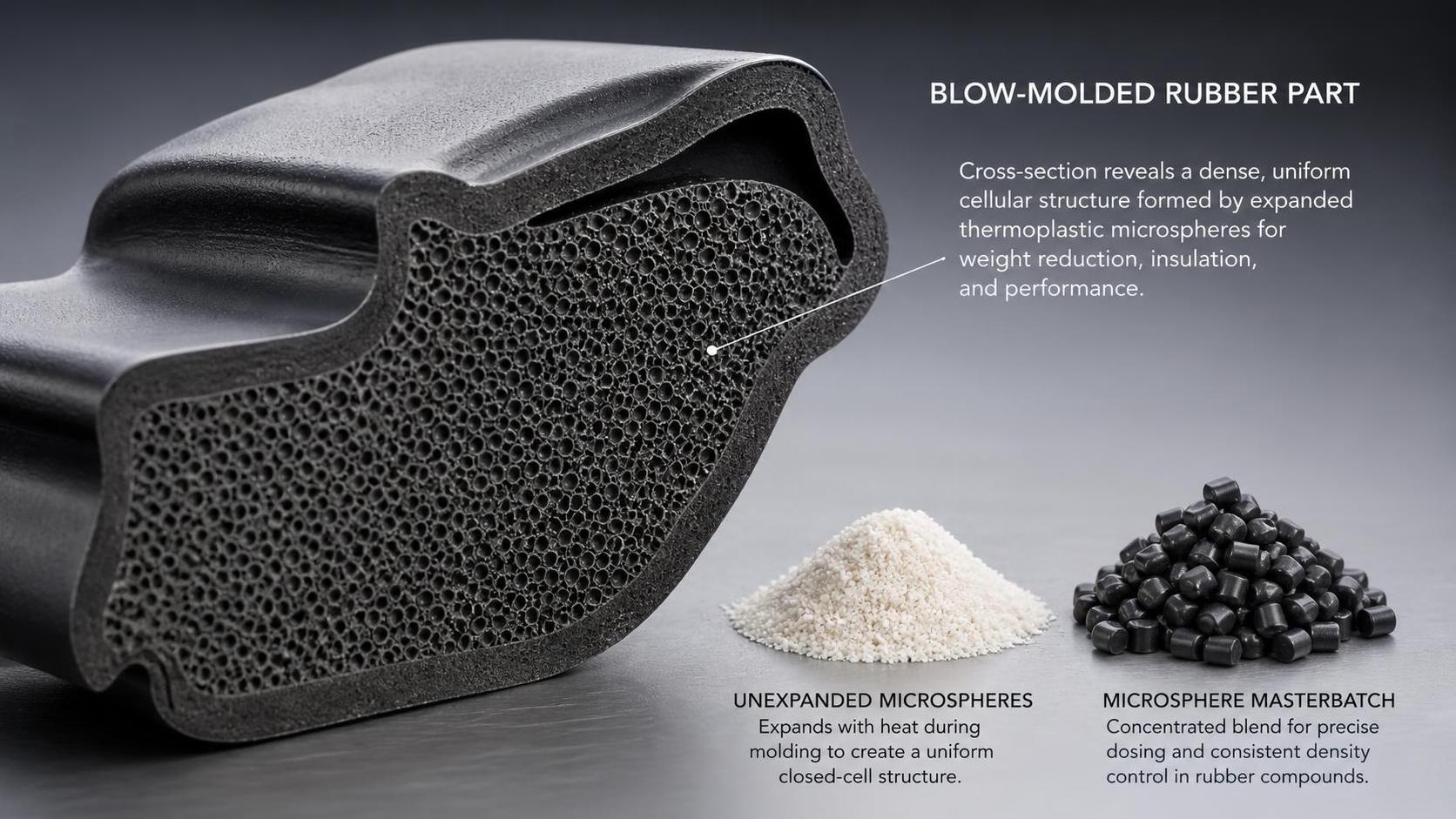 Thermal Expansion Microspheres in Rubber: Achieving Consistent Blow Molding Foam Density